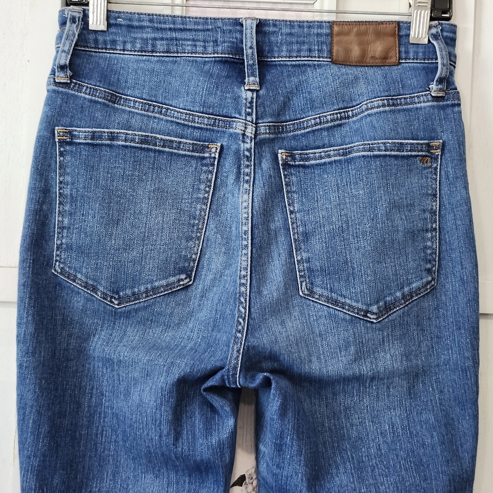 Madewell‎ Curvy High Rise Skinny Crop Jeans Women’s 27 Blue Stretch Denim MC507 - Picture 7 of 15